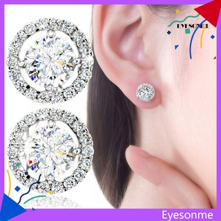 ต่างหูแฟชั่นผู้หญิงหรูหรา Rhinestone Stud Earrings