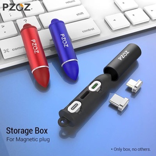 ที่จัดเก็บหัวชาร์จแม่เหล็ก A.S Magnetic USB Cable Plug Storage Box Type C Micro USB C 8 Pin Charging