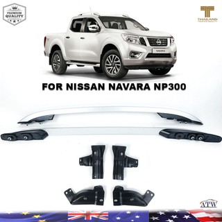 ราวหลังคา แร็คหลังคา สีบรอนซ์-ดำ นิสสัน นาวารา NAVARA NP300 ปี 2014-2019 แบบเจาะ  รุ่น 4 ประตู เท่านั้น