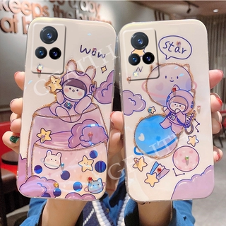 2021 New เคสโทรศัพท์ VIVO V21 5G / V21e Case Soft Phone Casing ins Glitter Rhinestone Cartoon Cute Bling Cup Girl Wine Glass Cover เคส VIVOV21