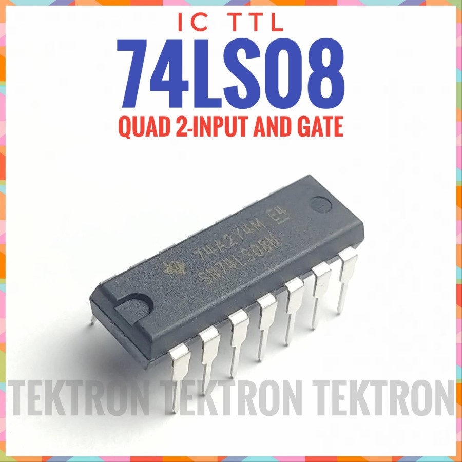 IC TTL 74LS08 7408 Quad 2 อินพุตและประตู Texas ST National Hitachi