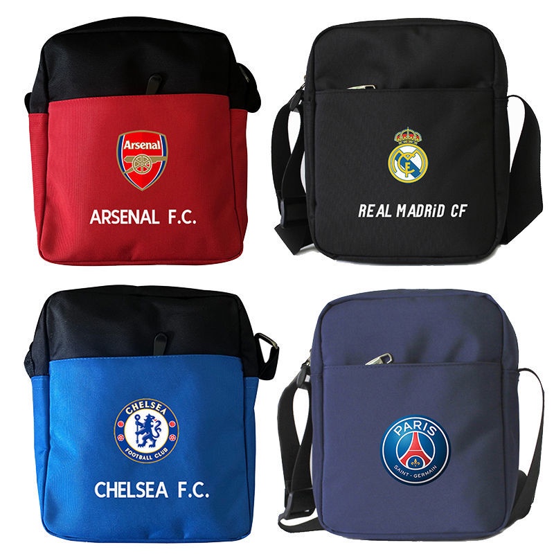 กระเป๋าเป้สะพายหลัง ขนาดเล็ก ลายทีมฟุตบอล Real Madrid Juventus AC Milan Chelsea Manchester United Manchester City
