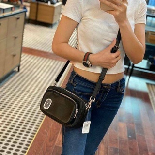 🎀 (สด-ผ่อน) ส่งฟรี รอสบอดี้ 2 ซิป 91065 COURT CROSSBODY NYLON