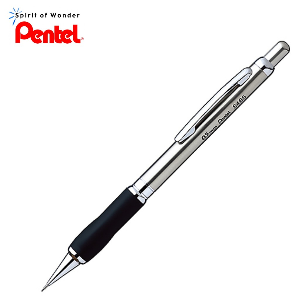 Pentel ดินสอกด เก็บหัวได้ เพนเทล ด้ามโลหะ 0.5mm SS465