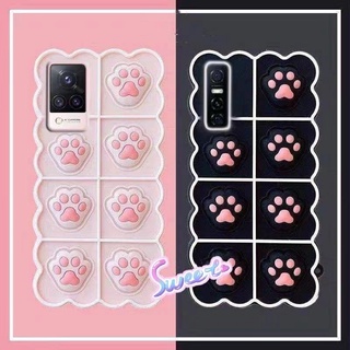 เคส-Vivo Y72 V20 pro Y12S Y20 Y30 Y50 V17 V19 S1 Pro Y11 Y12 Y15 V11i V9 V7Plus Y91C Y81 Cat Pop Push It Bubble|DSD