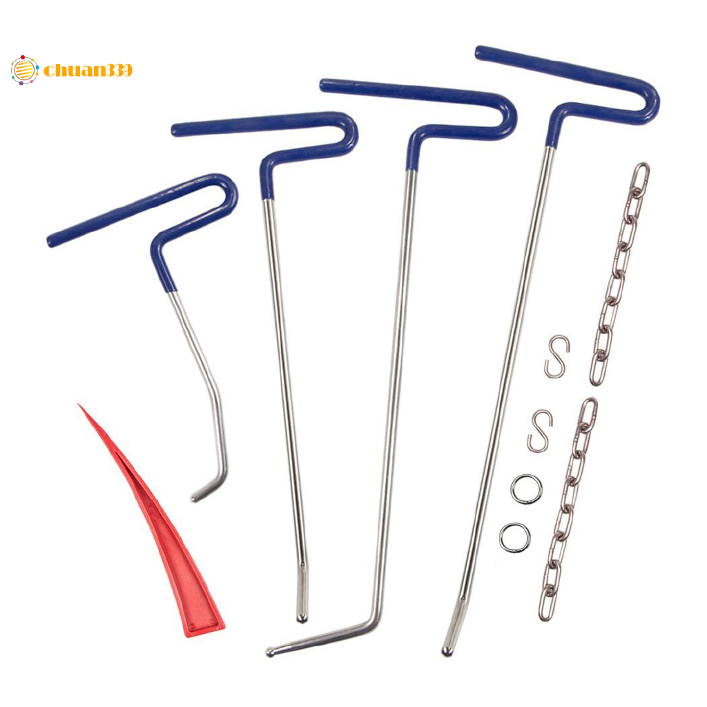 G1【COD】9Pcs Dent Removal Rods Tools Dent Repair Kit for Car Dents Hail ...