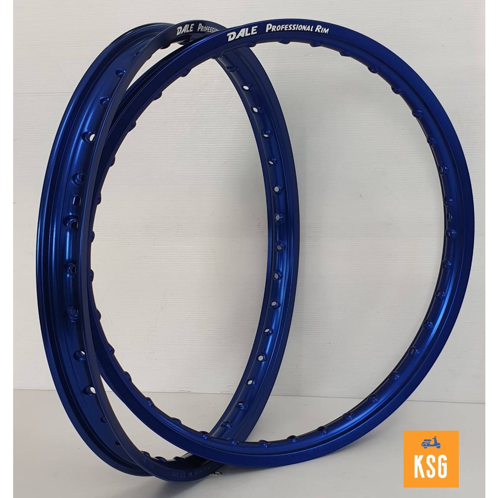 วงล้อ DALE ขอบ 17 - 1.20 สีน้ำเงิน ขอบเรียบ จำนวน 2 วง #ล้อขอบ 17 - 1.20 สีน้ำเงิน