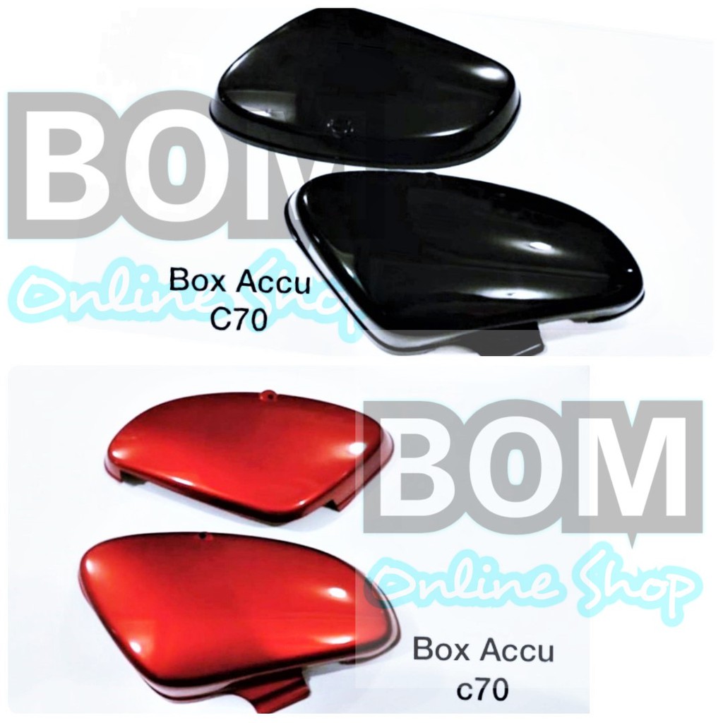 MERAH Cover Box Accu Aki C70 ZENKU Box aki c 70 แดง ดํา