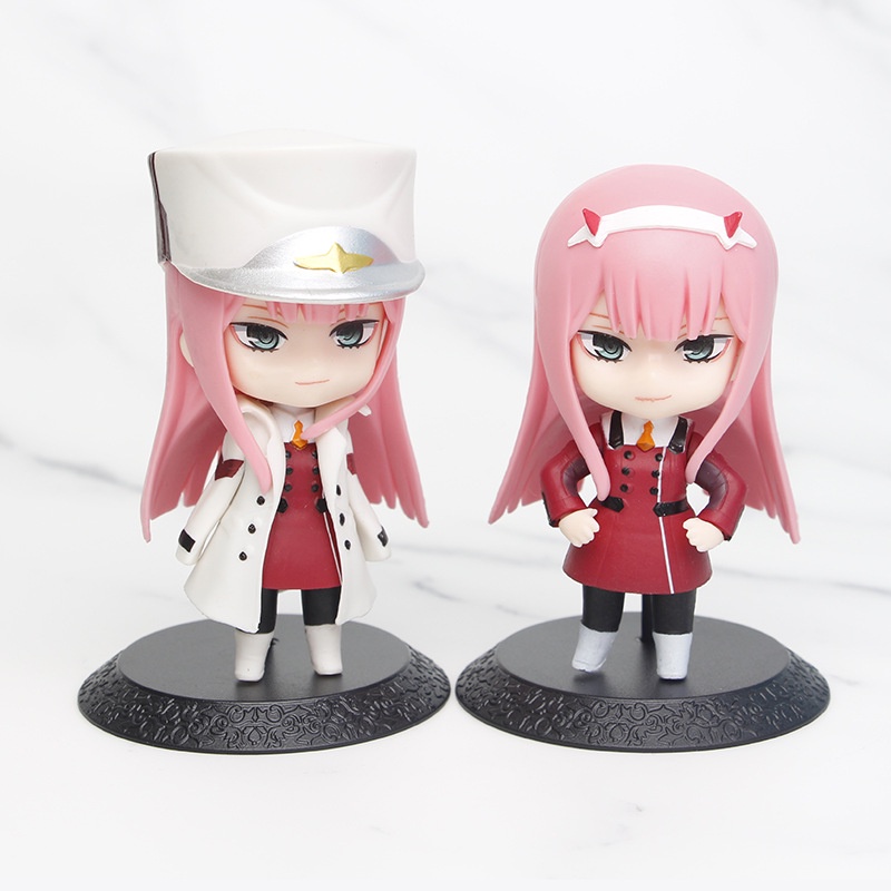 โมเดลฟิกเกอร์ PVC การ์ตูนอนิเมะ DARLING in the FRANXX Zero Two 02 Strelizia National Team Q Version ขนาด 10 ซม. 3 ชิ้น ต่อชุด ราคา ถูกที่สุด ดีลบีเคเค แกลเลอรีภาพที่ 4