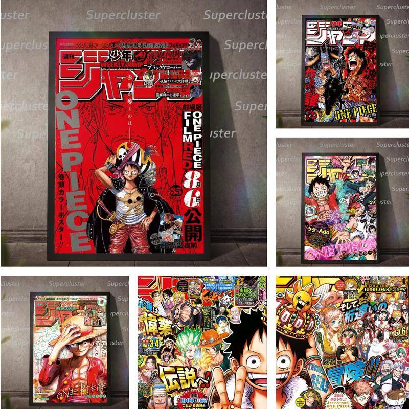 โปสเตอร์ภาพวาดผ้าใบ ลายอนิเมะ One Piece Law Boa Chapters and Volumes Luffy Zoro Shanks Part2 สําหรับตกแต่งผนังบ้าน