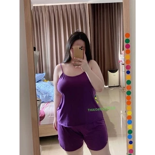 ชุดนอนผู้หญิง ชุดนอนไซส์ใหญ่ น้ำหนัก85kgใส่ได้ค่ะ รุ่นSDY