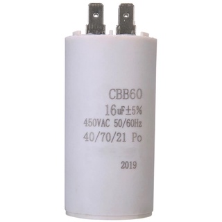 16Uf 450Vฟิล์มโพลีโพรพิลีนCBB60 Capacitorคู่ใส่ปั้มน้ำ  Capacitor 50 60 Hz ACมอเตอร์