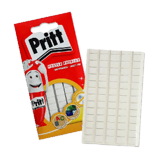 กาวดินน้ำมัน สีขาว Pritt พริทท์ กาวติดฝนัง บรรจุ 65 ชิ้น ( 1 แพ็ค )