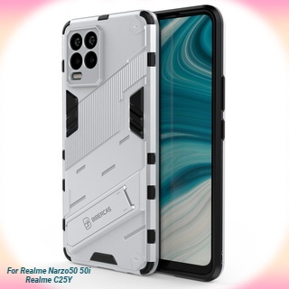 เคสโทรศัพท์มือถือหนัง ซิลิโคน กันกระแทก สําหรับ Realme Narzo 50i 50 C21Y C25Y