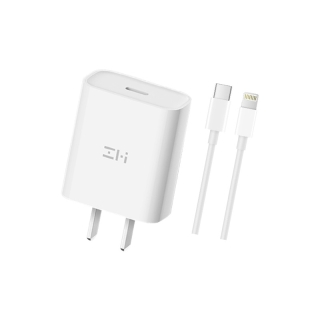 [216บ.โค้ด10DD1215] ZMI HA716 / AL870 / AL873 หัวชาร์จ iPhone 20W รองรับเทคโนโลยีชาร์จด่วน PD (MFI) -2Y