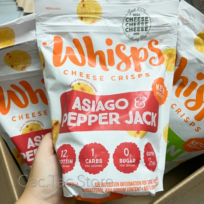 Whisps Cheese Crisps Keto Friendly พร้อมส่ง ของแท้จาก cac.tac.store