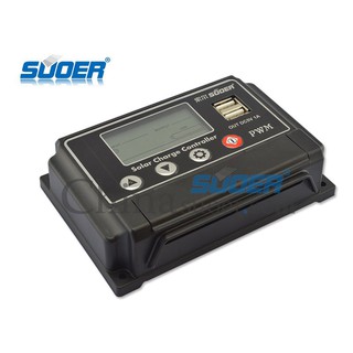 Suoer 30A Intelligent Pwm Solar Panel 12V 24V Solar Charge Controller