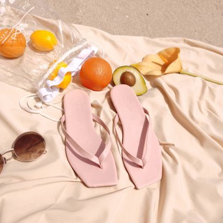 รองเท้าแตะ Woo basic sandal สีชมพูอ่อน Winter Peach