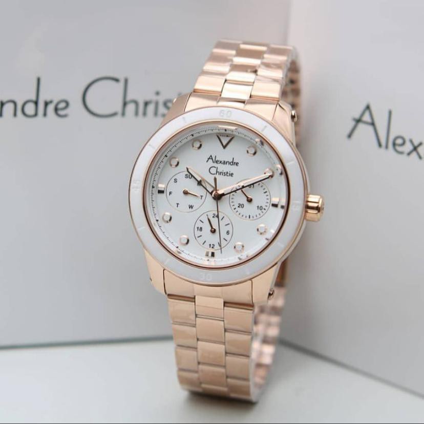 Alexandre CHRISTIE Original 2906 นาฬิกาข้อมือโครโนกราฟ สําหรับผู้หญิง