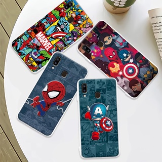 Samsung A20 A30 เคส Marvel Hero ซิลิโคนนิ่ม TPU เคสโทรศัพท์เจลลี่