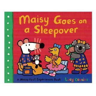 Maisy ไปใน Sleepover เรื่องหนังสือสำหรับเด็กภาษาอังกฤษรูปภาพเรื่องการอ่านหนังสือเด็ก Montesori หนังสือ