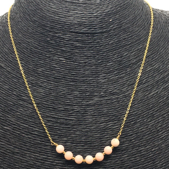 Rantal Suasa Emas Queens Shell 14k Gold Plated Necklace 女皇电ขยาย14K包金贝锁骨链