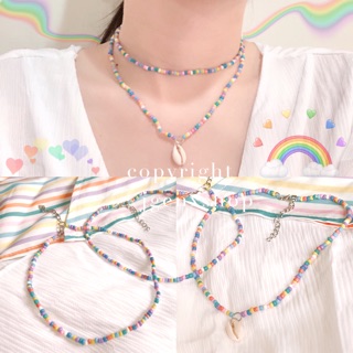 - Choker สร้อยคอลูกปัดสี PASTEL🌈💘 สวยสดใสเข้าได้กับทุกชุดจ้าา~ -