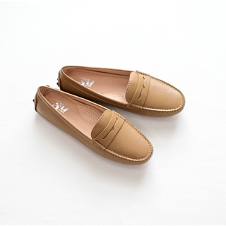 Soulmate Shoes รองเท้าหนังแท้ Classic Mate in Latte Brown