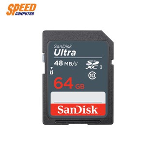 SD CARD (เอสดีการ์ด) SANDISK SDSDUNB-064G-GN3IN CARD SD 64GB ULTRA CLASS10 by Speedcom