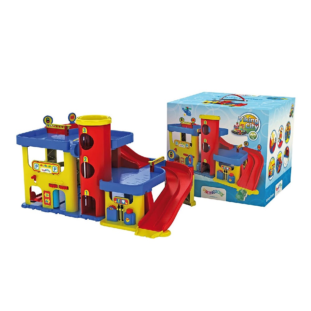 Spot s hair Viking Toys VIKING CITY GARAGE ชุดของเล่นเด็กไวกิ้ง ทอยส์