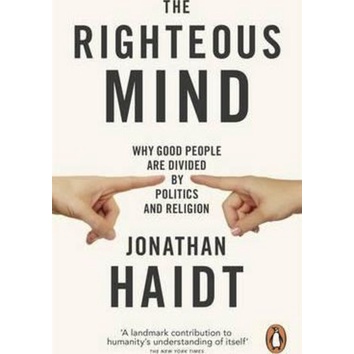 The Righteous Mind : ทําไมคนดีแบ่งโดยการเมืองและศาสนา โดย Jonathan Haidt (ฉบับสหราชอาณาจักรปกอ่อน)