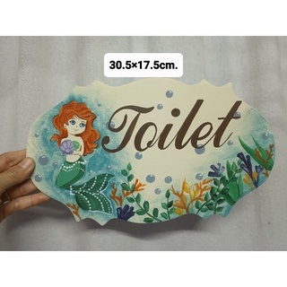 ป้ายtoilet ป้ายห้องน้ำ ป้ายติดหน้าห้อง ป้ายเขียนตามสั่ง