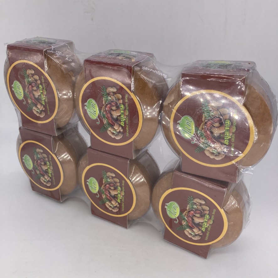 JAM สบู่ มะขาม หน้าใส สบู่ในตำนาน ขนาด 160กรัม 1 แพคมี 6 ก้อน