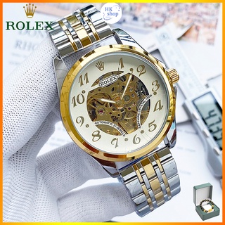 rolex_Tourbillon นาฬิกา กลไกอัตโนมัติ สเตนเลส กันน้ำ สไตล์ธุรกิจ หรูหรา แฟชั่นสำหรับผู้ชาย