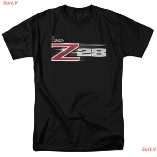 Sort.V 2021 Z-28 เสื้อยืดลําลองสําหรับผู้ชายแขนสั้นพิมพ์ลาย Camaro Chevy Car Logo สไตล์วินเทจ เชฟวี่ เสื้อยืด