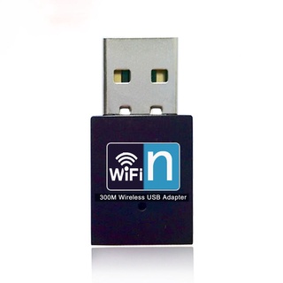 Wireless อะแดปเตอร์ไร้สาย USB 300M มินิ WiFi อะแดปเตอร์ไร้สายสำหรับเดสก์ทอปโน้ตบุ๊ครับสัญญาณไร้สาย พร้อมส่ง ส่งเร็ว ป...