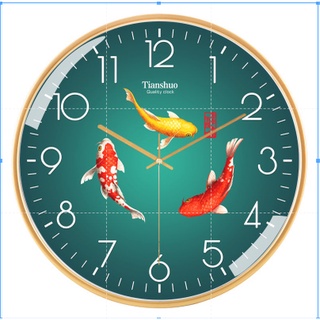 2022 ปีใหม่ Lucky Wall นาฬิกานาฬิกาควอตซ์ห้องนั่งเล่นล่าสุดจีน Silent Wall Clock