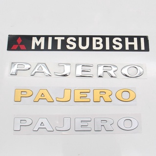 สติกเกอร์ตราสัญลักษณ์ Mitsubishi PAJERO PAJERO แบบเปลี่ยน สําหรับติดตกแต่งรถยนต์ PAJERO Sport