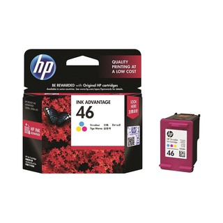 HP INK CARTRIDGE 46 TRI-COLOR (CZ638AA) ของแท้ หมึกสี