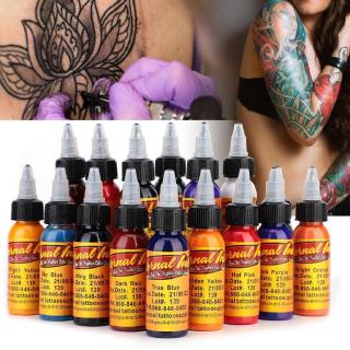 Professional Tattoo Ink Monochrome 16Colors Set 30ml/Bottle Tattoo Pigment