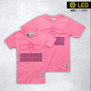 Beesy เสื้อยืด รุ่น LED สีชมพู