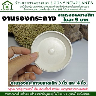 จานรองกระถาง จานรองพลาสติก ใบละ 9 บาท มี 3 สี ให้เลือก