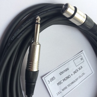 Dynacom J-085 MIC MONO+JACK XLR 5m.