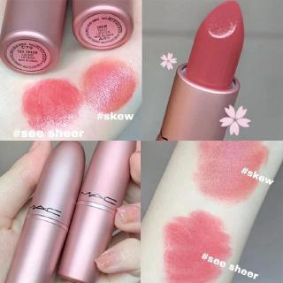 Mac ลิปสติก Kosmetik เนื้อแมทสีชมพู Cherry Blossom