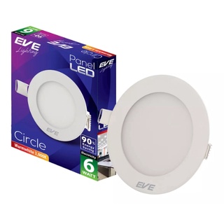 Eve โคมพาเนล LED กลม 6w วอร์มไวท์