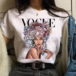 เสื้อยืด พิมพ์ลายกราฟฟิค Vogue Princess 90s สไตล์ฮาราจูกุ แฟชั่นฤดูร้อน สําหรับผู้หญิง