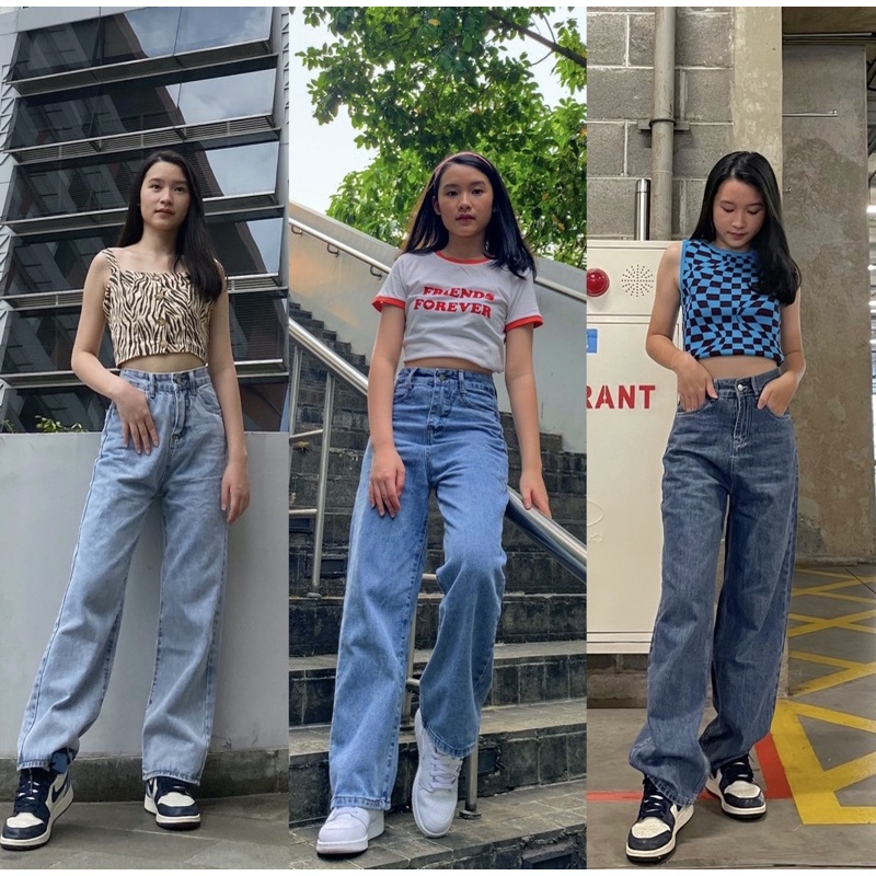 กางเกงยีนส์ Ellie Baggy - WEAR.THREEK