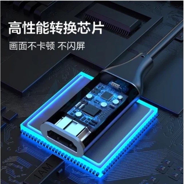 [รับประกัน 1 ปี] PISEN อะแดปเตอร์แปลง HDMI to Type-C  ยาว 0.15m เชื่อมต่อ Smartphone Tablet กับ TV