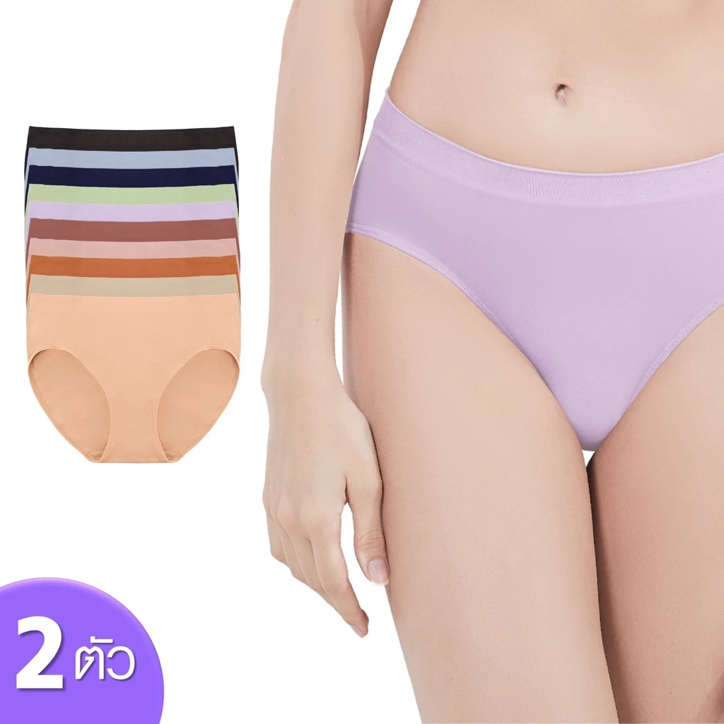[ คุ้ม 2 ตัว ] CHERILON Soft & Stretch เชอรีล่อน กางเกงในครึ่งตัว นุ่มกระชับยืดหยุ่นมาก ซับเป้า ลดแบคทีเรีย NIC-TSUD05