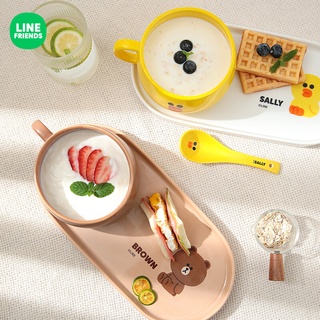 [Line Friends] ชุดจานชามเซรามิค ลาย One-Person สําหรับเด็ก